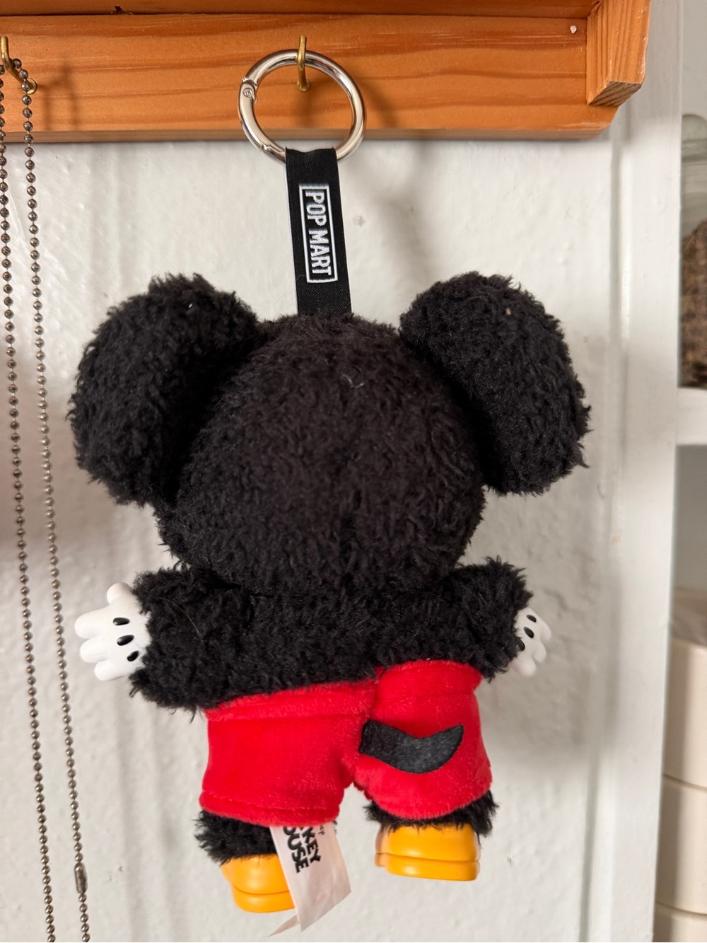 Pop Mart Disney Mickey Mouse Plush Keychain - Black & Red - Picture 2 of 2